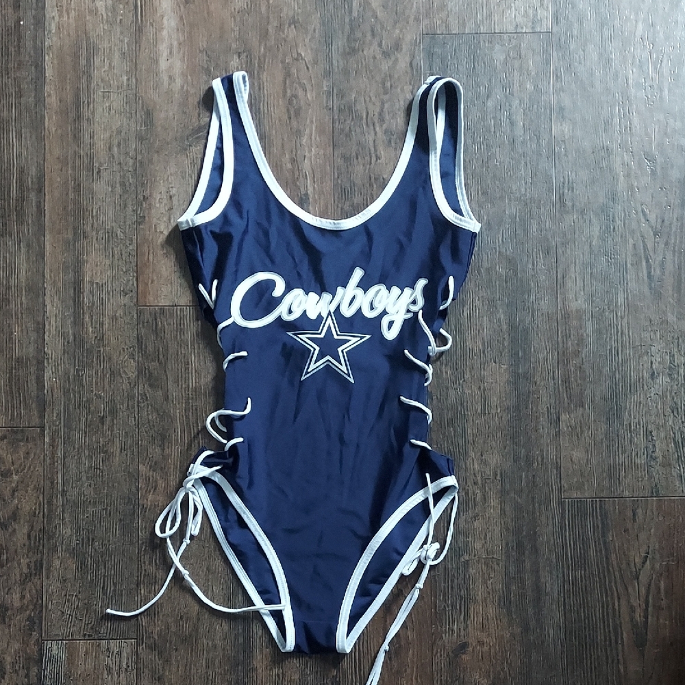 NFL Cowboys Navy and White Women's One Piece
